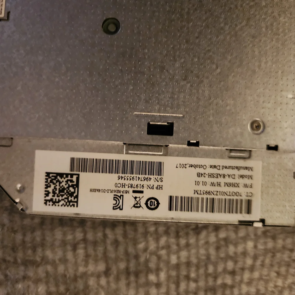 HP Silver Internal Optical Drive